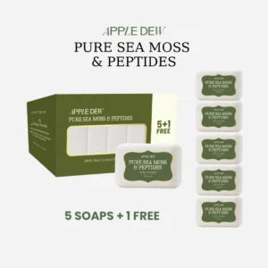 5 Soaps + 1 Free (Pure Sea Moss & Peptides Soap)
